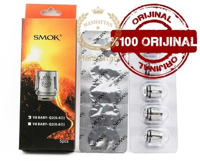 Smok V8 Baby Q2 Coil (5'li Paket) %100 Orijinal Smok V8 Baby Q2 Coil (5'li Paket) %100 Orijinal