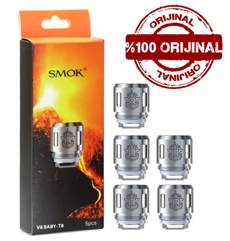 Smok V8 Baby T8 Coil (5'li Paket) %100 Orijinal