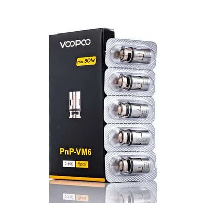 VOOPOO PNP 0.15 ohm VM6 Coil (5'li) (%100 Orijinal) VOOPOO PNP 0.15 ohm VM6 Coil (5'li) (%100 Orijinal)