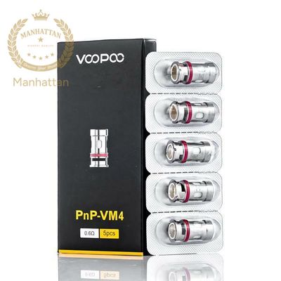 VOOPOO PNP 0,6 ohm VM4 Coil (5'li) (%100 Orijinal) VOOPOO PNP 0,6 ohm VM4 Coil (5'li) (%100 Orijinal)