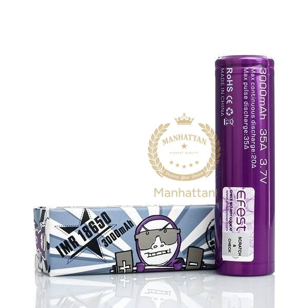 EFEST IMR 18650 Pil 3000mah 35A (%100 Orijinal)