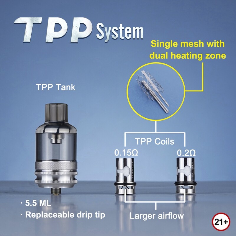 VOOPOO TPP DM2 0.20 Ohm Coil (3'lü) (%100 Orijinal)