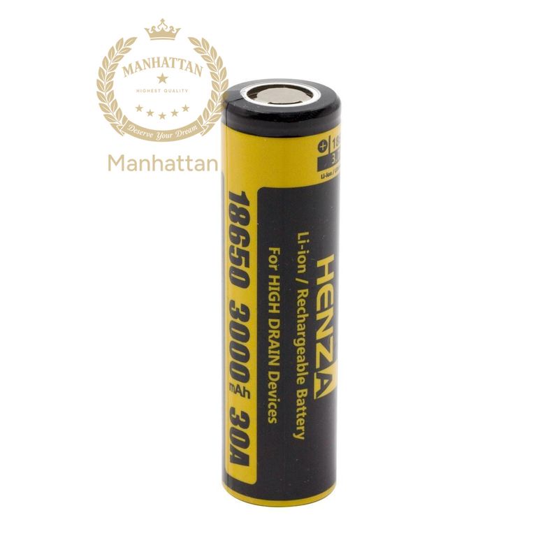 Henza 3.7V 18650 Pil 3000mah 30A (%100 Orijinal)