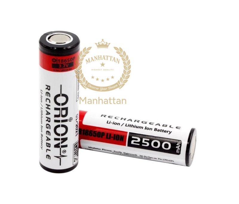 Orion 3.7V 18650 Pil 2500mah 25A 10C (%100 Orijinal)