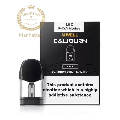 Uwell Caliburn A3/AK3/A3S 0.8/1.0 ohm Kartuş (4'lü Paket) %100 Orijinal