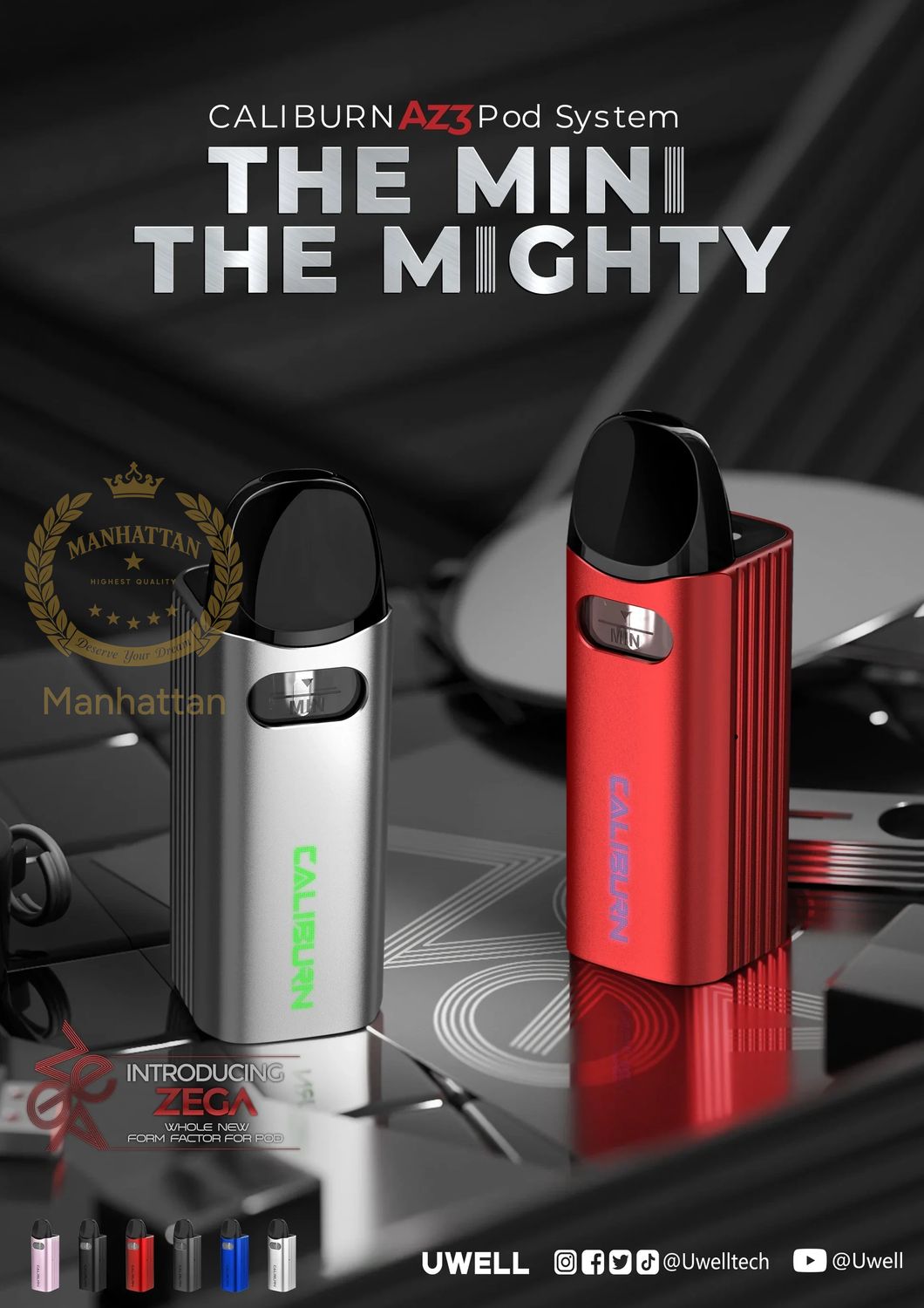 Uwell Caliburn AZ3 17W Pod Kit - 750mAh