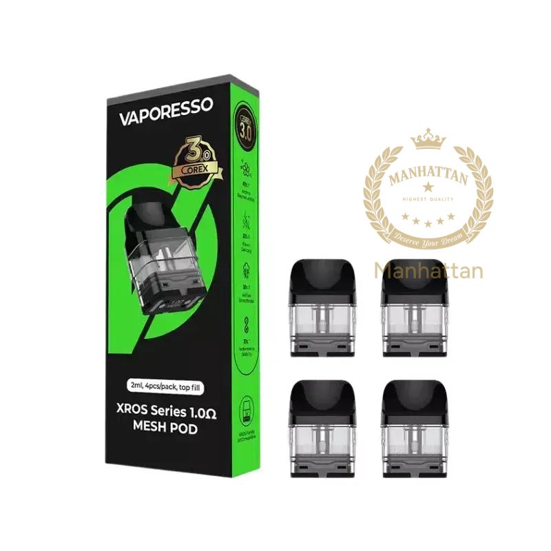 Vaporesso XROS 1.0 ohm Mesh / COREX 4'lü Paket (%100 Orijinal) Vaporesso XROS 1.0 ohm Mesh / COREX 4'lü Paket (%100 Orijinal)