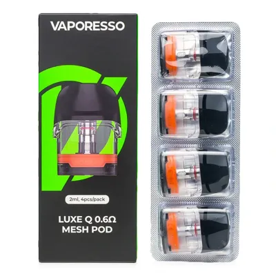 Vaporesso LUXE Q Kartuş 0.6ohm/0.8ohm/1.0ohm (4'lü) (%100 Orijinal)