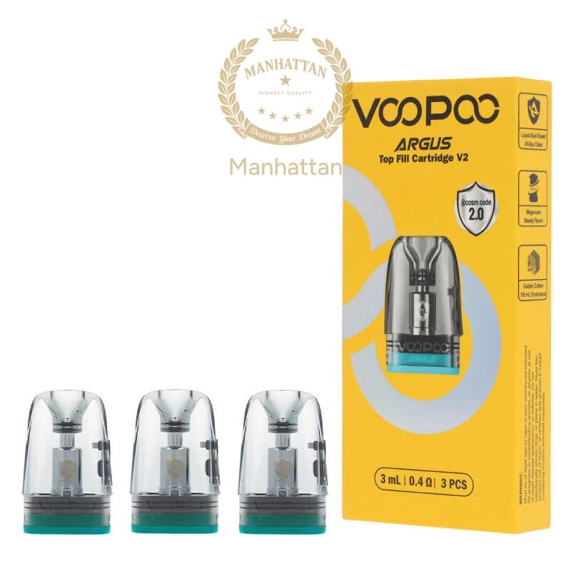 VOOPOO Argus Top-Fill V2 Kartuş Pod Coil 0.4ohm/0.7/1.0 ohm Kartuş (%100 Orijinal) VOOPOO Argus Top-Fill V2 Kartuş Pod Coil 0.4ohm/0.7/1.0 ohm Kartuş (%100 Orijinal)