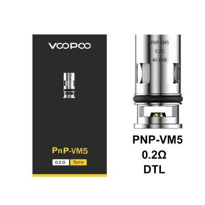 VOOPOO PNP 0.2 ohm VM5 Coil (5'li) (%100 Orijinal) VOOPOO PNP 0.2 ohm VM5 Coil (5'li) (%100 Orijinal)