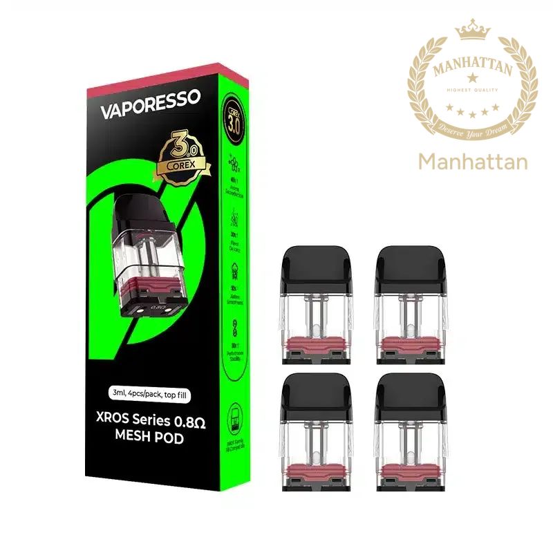Vaporesso XROS 0.8 ohm Mesh / COREX Mesh 4'lü Paket (%100 Orijinal)