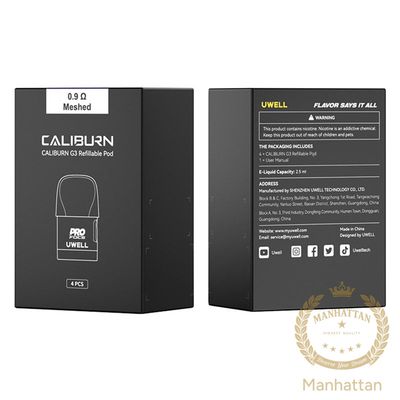 Uwell Caliburn G3 / GPP Kartuş/Coil 4'lü Paket (0.4ohm / 0.6ohm / 0.9ohm / 1.2ohm) %100 Orijinal