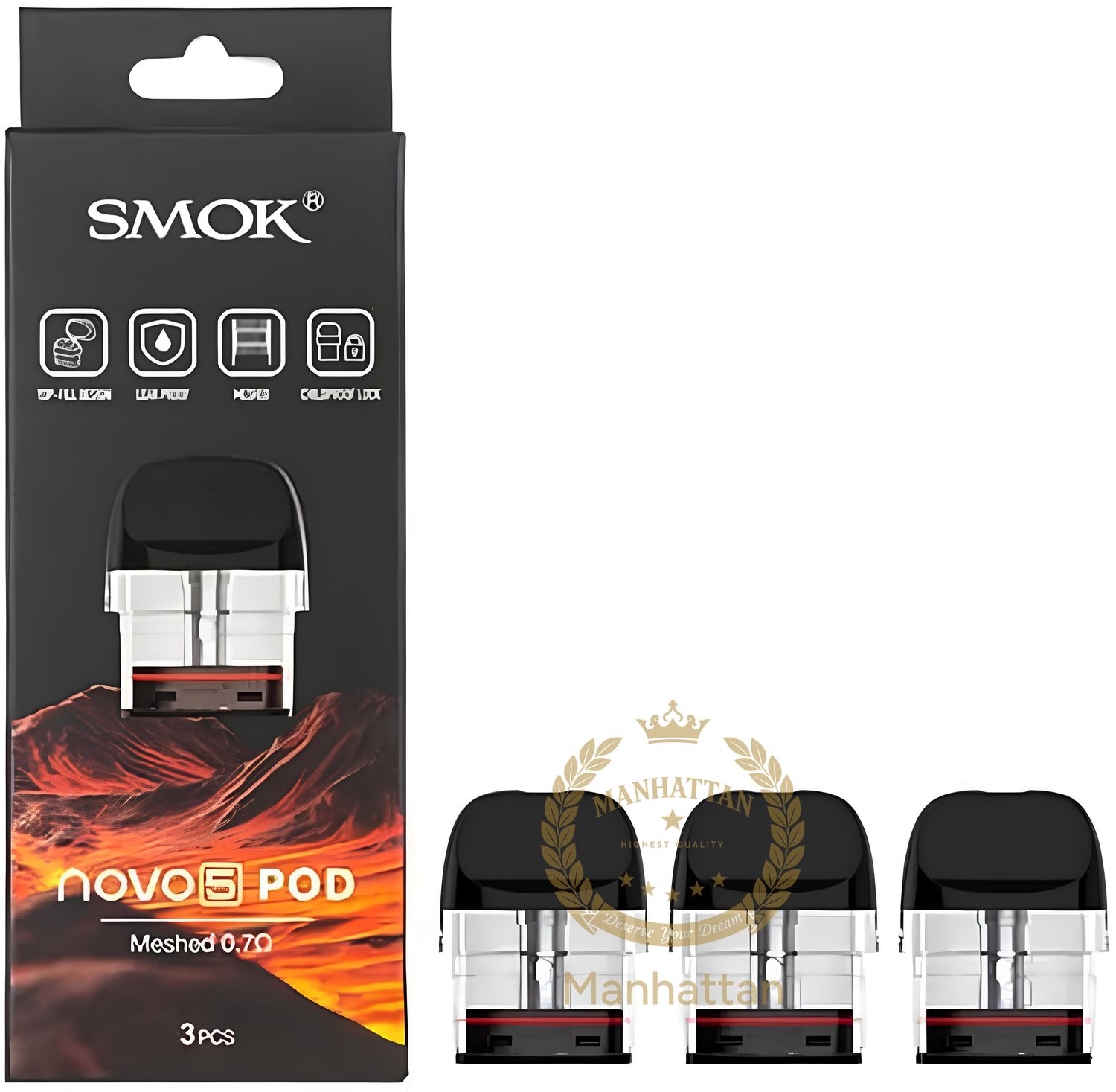 SMOK Novo 5 Pod Kartuş – 0.7 Ohm Mesh Coil (%100 Orijinal)