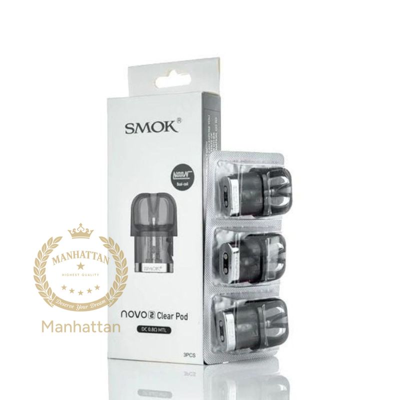 Smok Novo 2 Clear Pod DC 0.8 MTL Yedek Kartuş Coil %100 Orijinal Smok Novo 2 Clear Pod DC 0.8 MTL Yedek Kartuş Coil %100 Orijinal