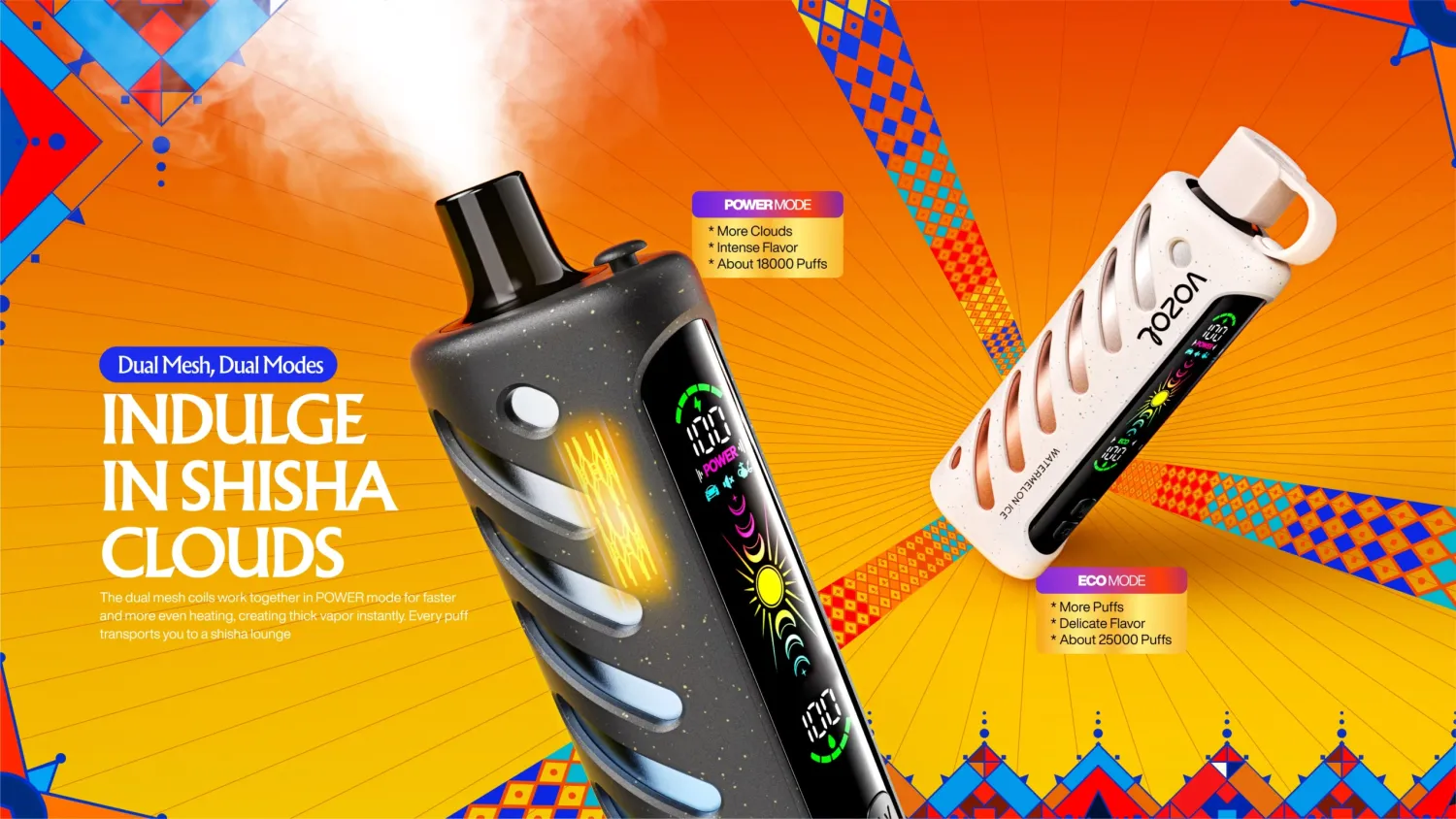 Vozol Gear Shisha 25000 Puff – Tüm Aromalar, Özellikler ve Fiyat