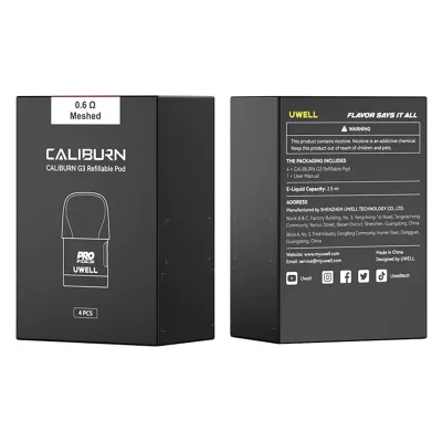 Uwell Caliburn G3 Yedek Kartuş 0.4 ohm Coil %100 Orijinal