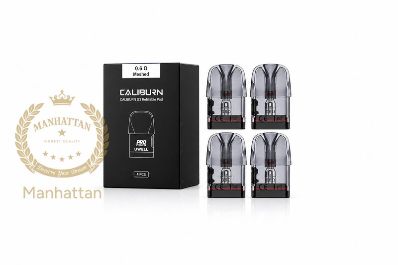 Uwell Caliburn G3 / GPP 0.6 ohm Kartuş/Coil 4'lü Paket %100 Orijinal