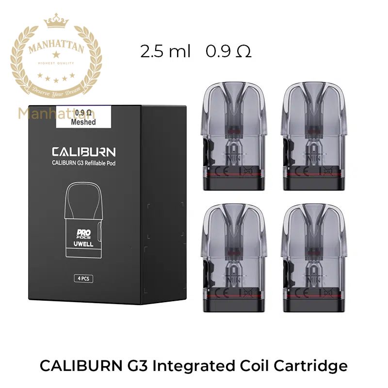 Uwell Caliburn G3 Yedek Kartuş 0.9 ohm Coil %100 Orijinal Uwell Caliburn G3 Yedek Kartuş 0.9 ohm Coil %100 Orijinal