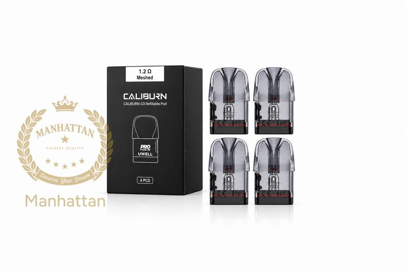 Uwell Caliburn G3 / GPP 1.2 ohm Kartuş/Coil 4'lü Paket %100 Orijinal
