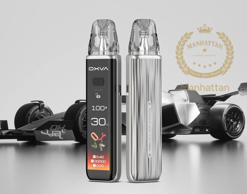 OXVA XLIM 3 Ultra Pod Kit 1500mAh 30W, Renk: Metal Silver