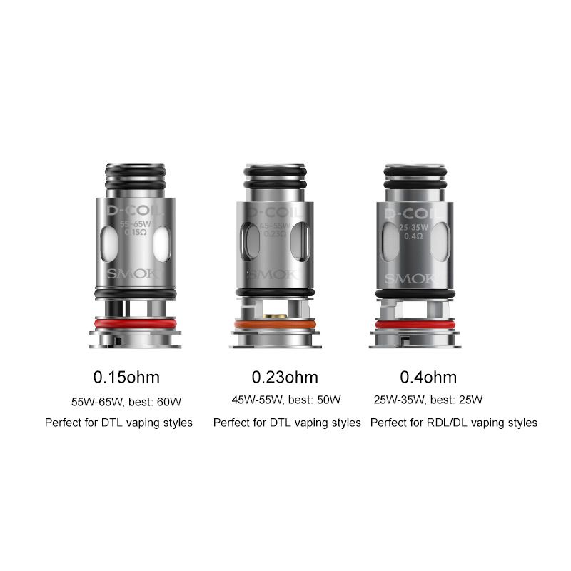 SMOK D Coil 0.15 / 0.23 / 0.4 Ohm (5'li Paket) (%100 Orijinal)