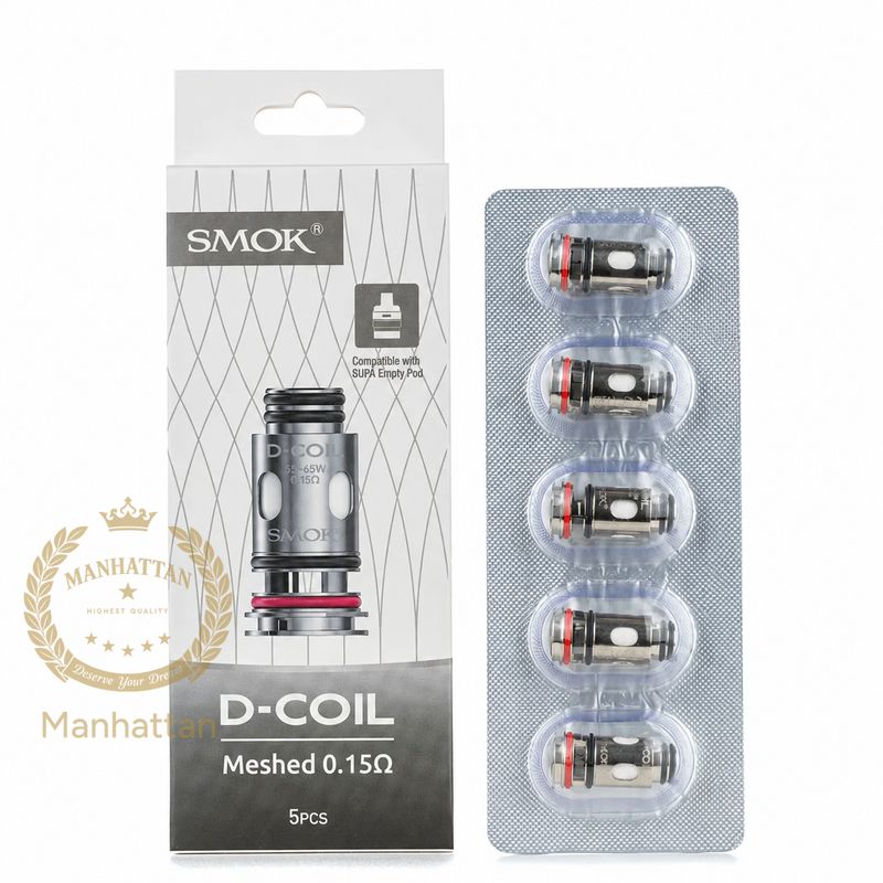 SMOK D Coil 0.15 / 0.23 / 0.4 Ohm (5'li Paket) (%100 Orijinal) SMOK D Coil 0.15 / 0.23 / 0.4 Ohm (5'li Paket) (%100 Orijinal)