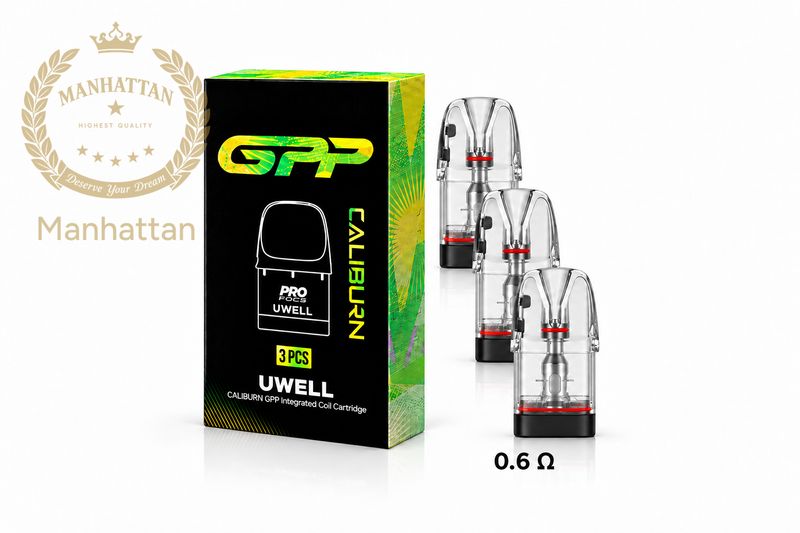 Uwell Caliburn GPP 0.6 ohm Kartuş/Coil (3 Kartuş) %100 Orijinal