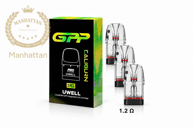 Uwell Caliburn GPP 1.2 ohm Kartuş/Coil (3 Kartuş) %100 Orijinal