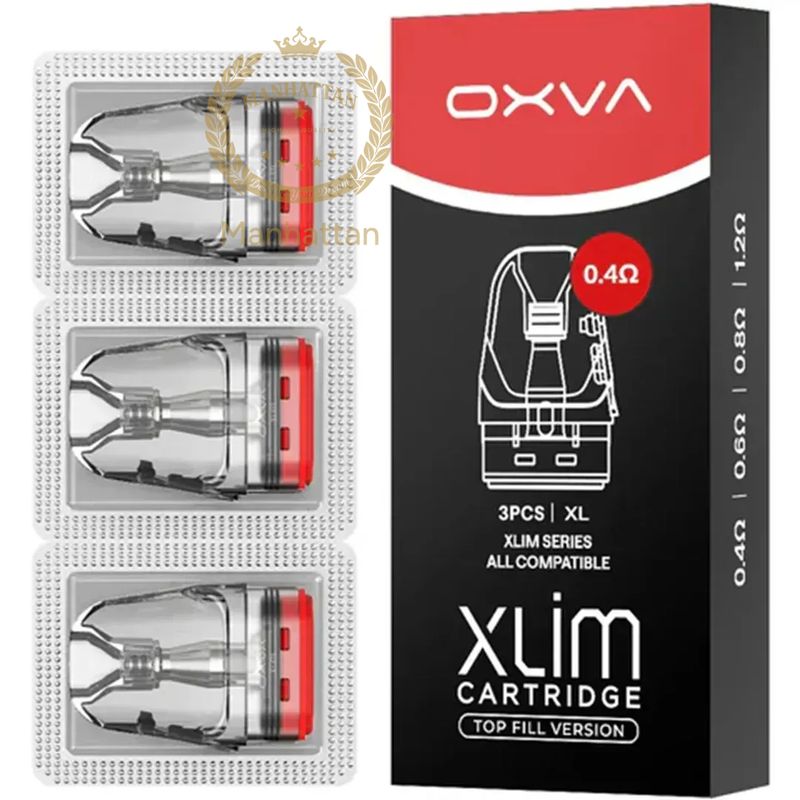 OXVA XLIM V3 Top Fill 0.4 Ohm 3 ml Kartuş (3'lü Paket)