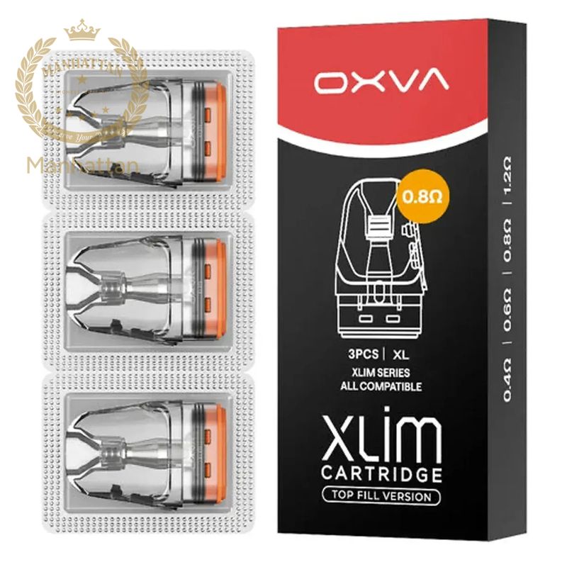 OXVA XLIM V3 Top Fill 0.8 Ohm 3 ml Kartuş (3'lü Paket)