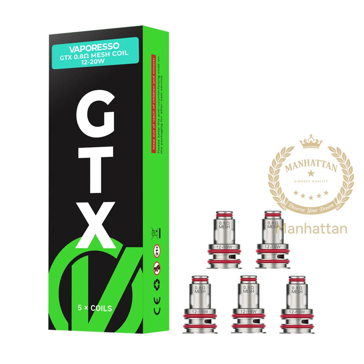 Vaporesso GTX Mesh 0.8 Ohm Coil (5'li Paket)