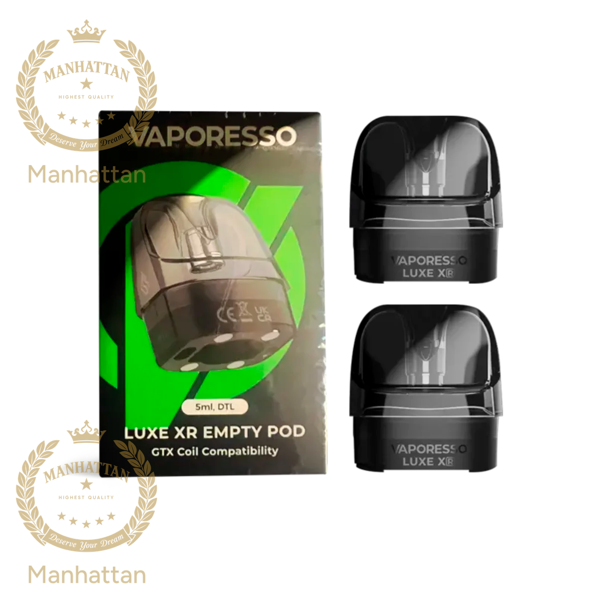 Vaporesso LUXE XR DTL Boş Kartuş 5 ml (2'li Paket)