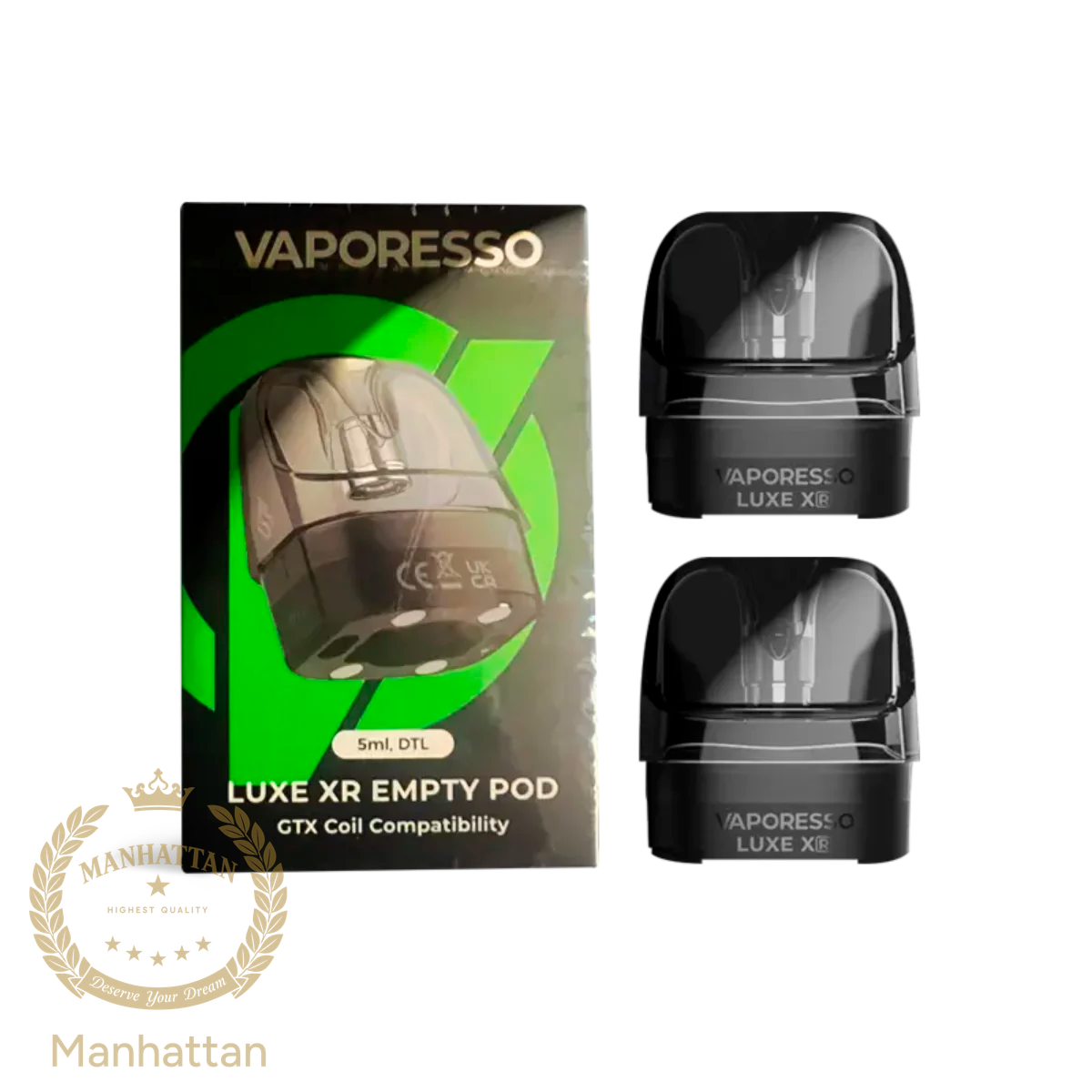 Vaporesso LUXE XR DTL Boş Kartuş 5 ml (2'li Paket)