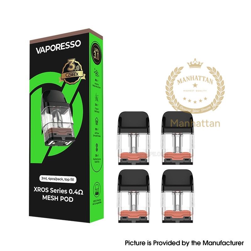 Vaporesso XROS COREX 3.0 Mesh 0.4 Ohm 3 ml Kartuş (4'lü Paket)