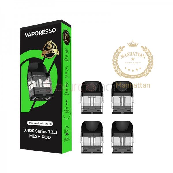 Vaporesso XROS COREX 3.0 Mesh 1.2 Ohm 2 ml Kartuş (4'lü Paket)