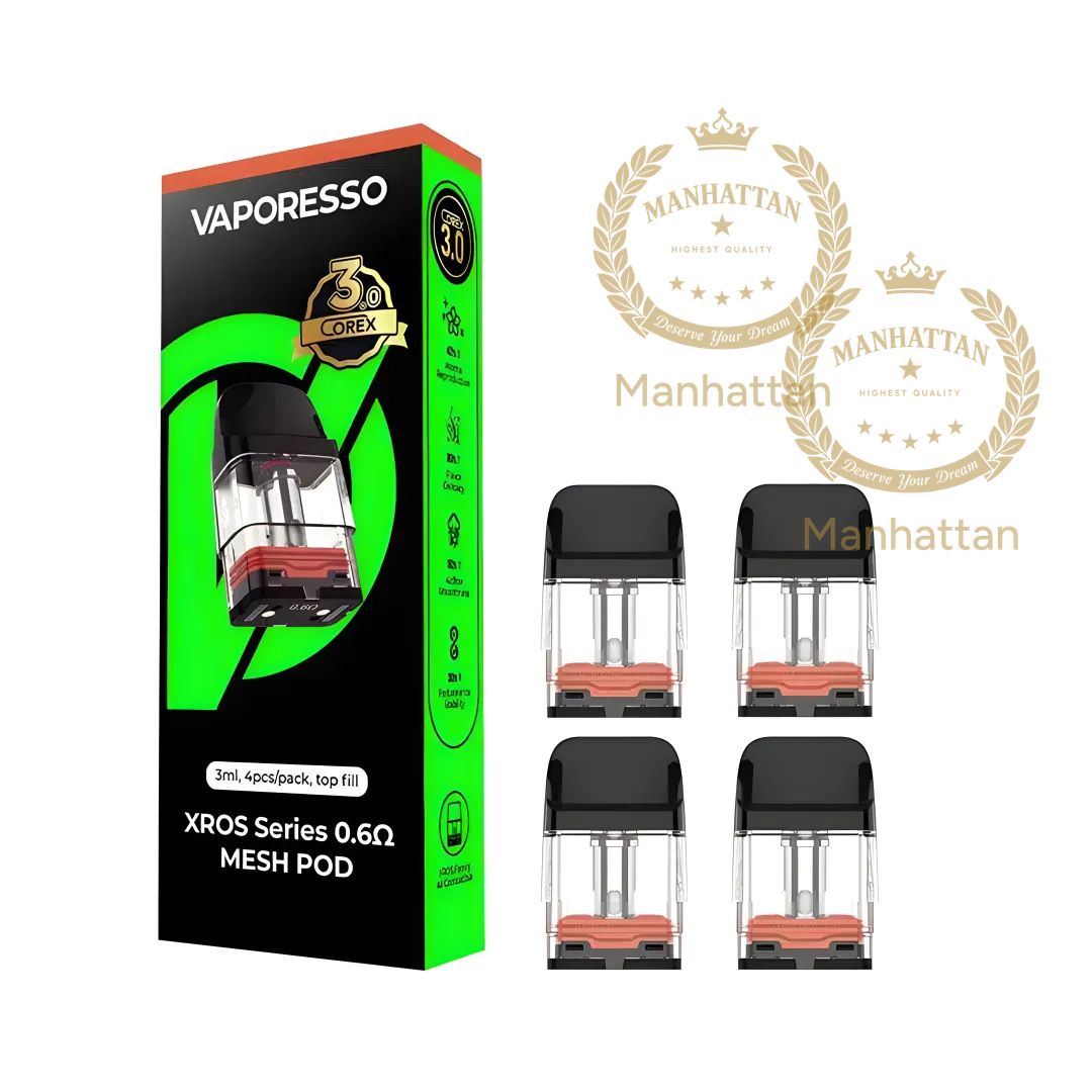 Vaporesso XROS COREX 3.0 Mesh 0.6 Ohm 3 ml Kartuş (4'lü Paket)