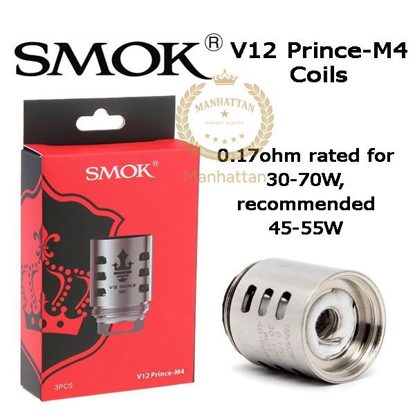 SMOK TFV12 Prince M4 0.17 Ohm Coil (3'lü Paket)