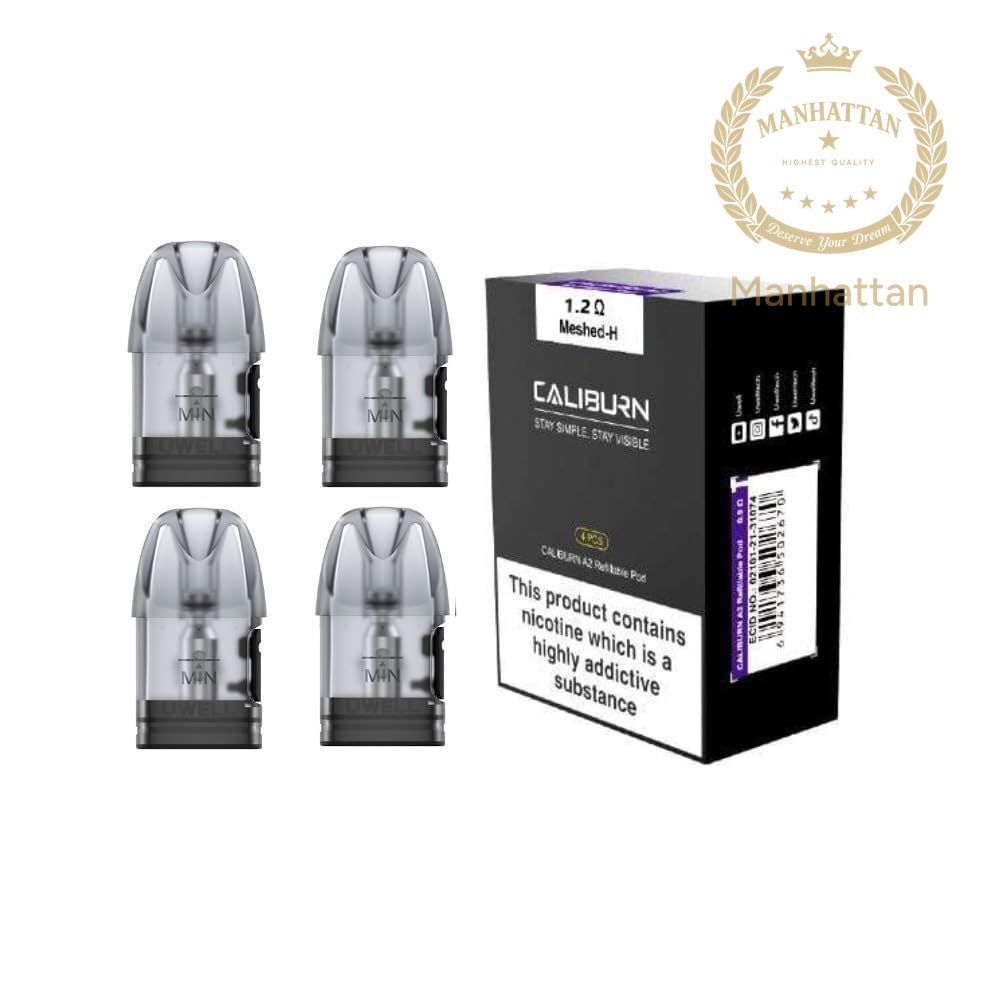 Uwell Caliburn A2 Side Fill 1.2 Ohm 2 ml Kartuş (4'lü Paket)