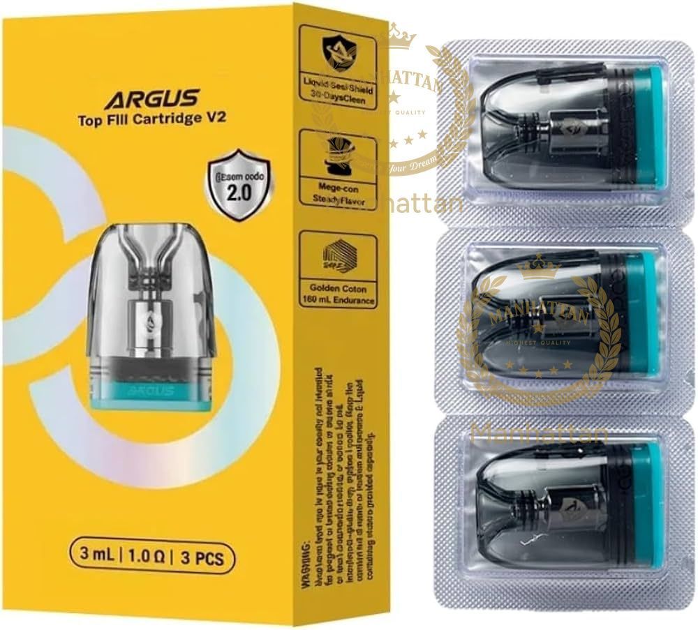 VOOPOO ARGUS Top Fill V2 1.0 Ohm 3 ml Kartuş (3'lü Paket)