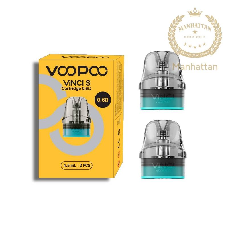 VOOPOO VINCI S 0.6 Ohm 4.5 ml Kartuş (2'li Paket)
