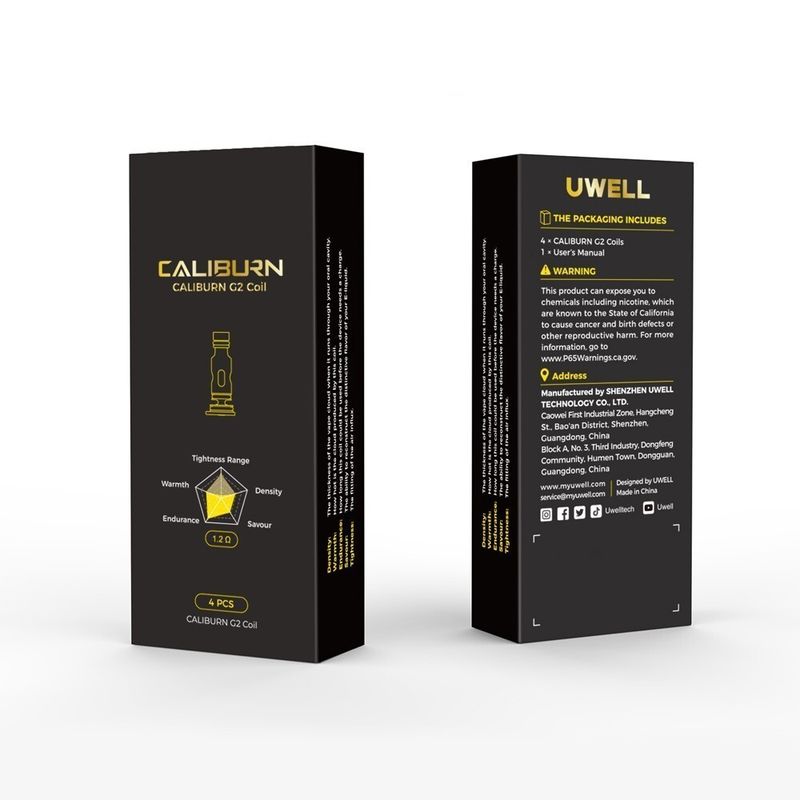 Uwell Caliburn G2 UN2 Meshed-H 1.2 Ohm Coil (4'lü Paket)