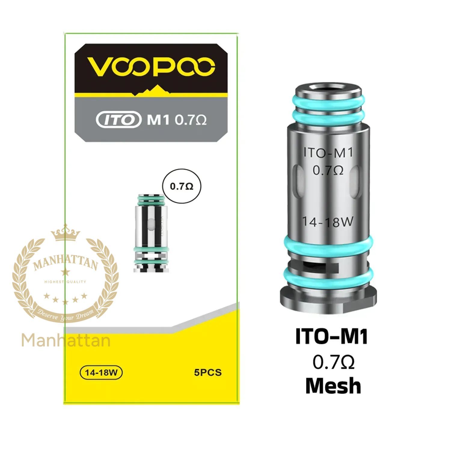 VOOPOO ITO M1 0.7 Ohm Coil (5'li Paket)