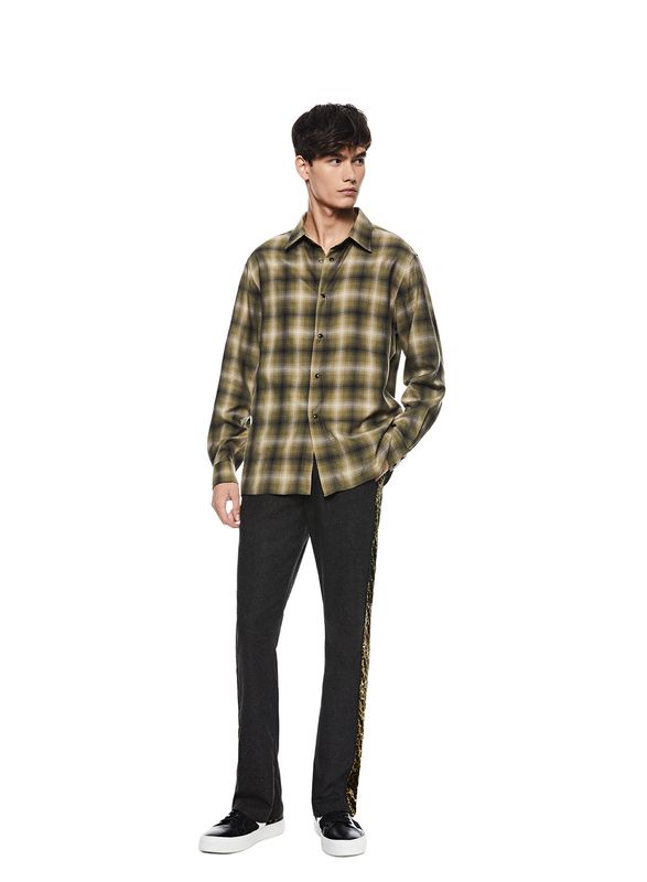 Checked Snap Button Shirt- ON THIS DAY