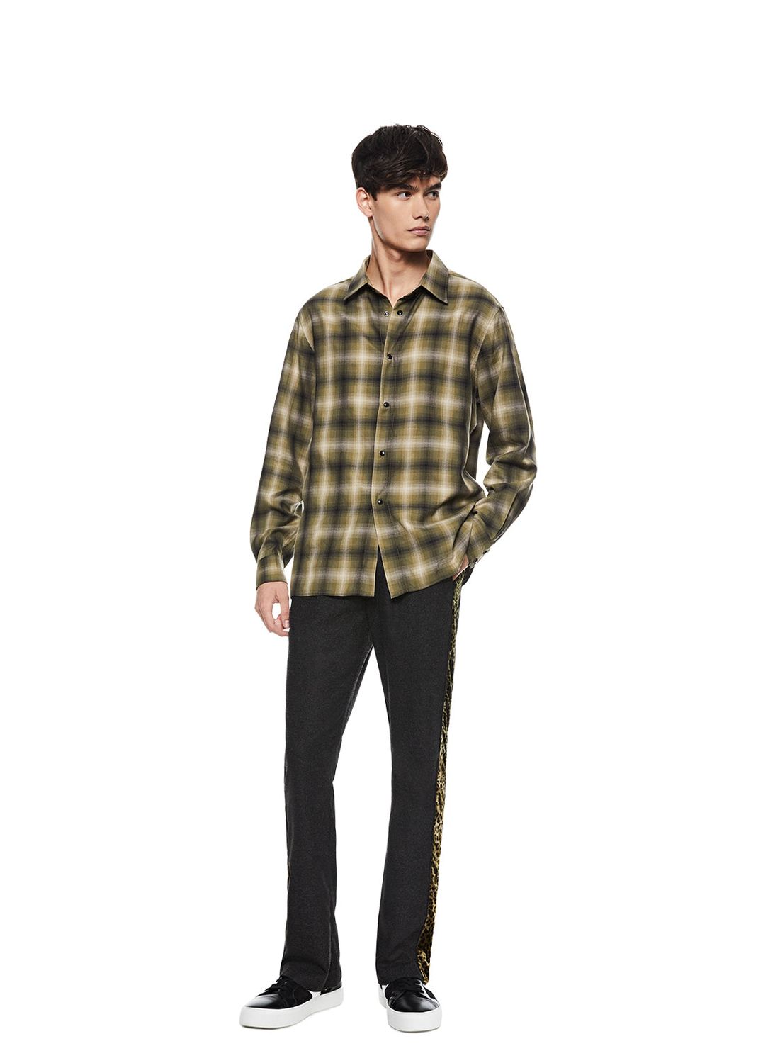 Checked Snap Button Shirt- ON THIS DAY