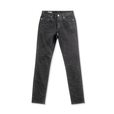 Skinny-Fit Stretch Velvet Jean (Black)- ON THIS DAY