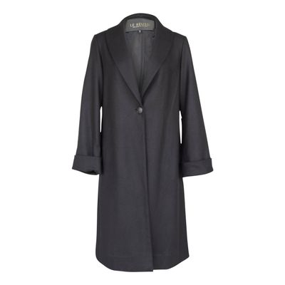 Worsted Flannel Long Trench Coat-Le Reussi