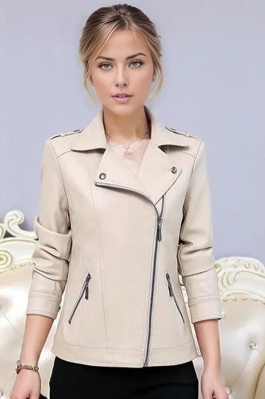 Tina Women Real SheepSkin Leather Coat-Inland Leather Co.