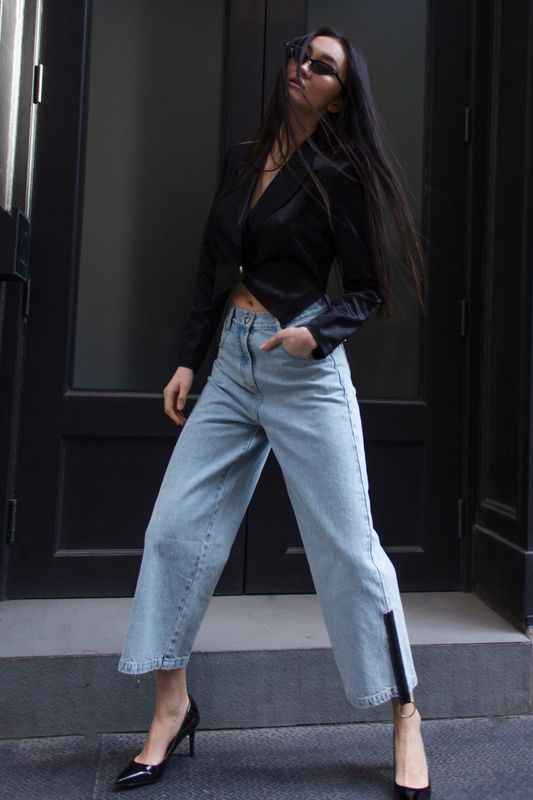 Demi Straight Cut Jeans-Le Reussi