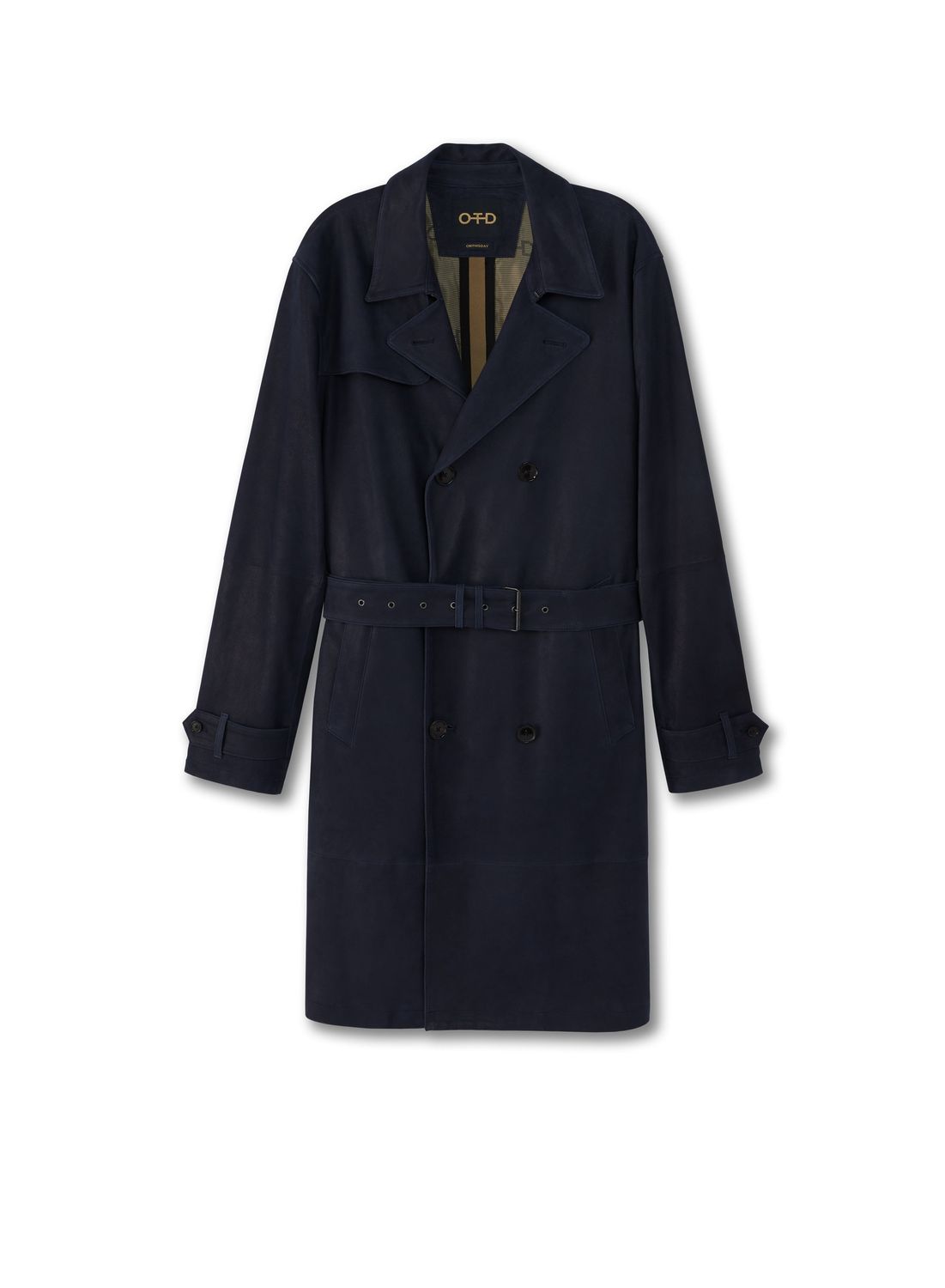 Midnight Suede Trench Coat-On This Day