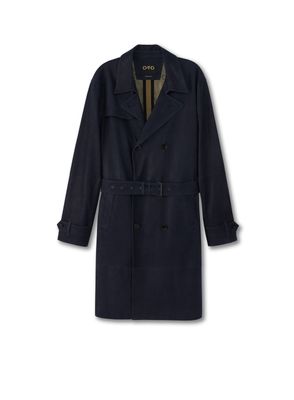 Midnight Suede Trench Coat-On This Day